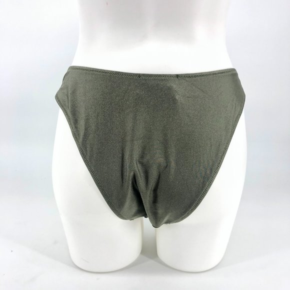 MissGuided High Leg Boomerang Bikini Bottom in green UK 14 /// US 10 NWT - Picture 8 of 8